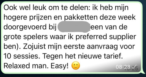 Testimonial Easy nieuwe tarief